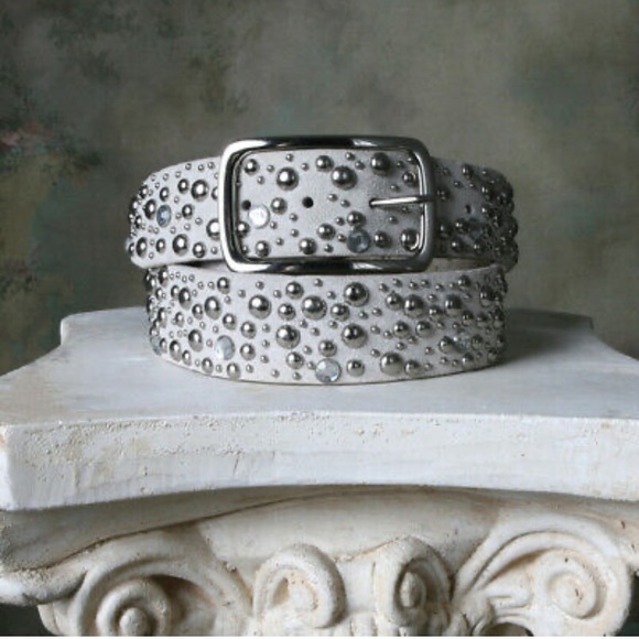 Leather Rhinestone Belt - Picture 11 of 11